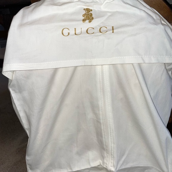 Authentic Gucci Dress Bow Tie Gucci Print 18-24Months Vintage, original dust bag - Picture 11 of 11